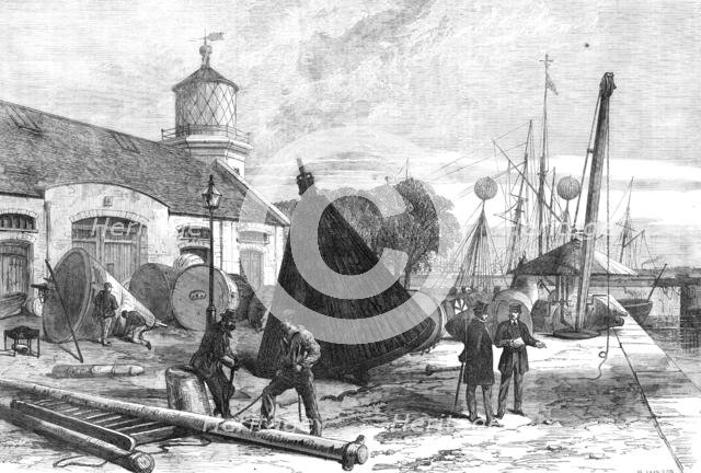 The Trinity Buoy Wharf, Blackwall, 1868. Creator: Mason Jackson.