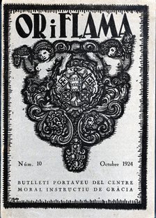 Cover of the magazine 'Or i Flama', number 10, October 1924, published in Barcelona.