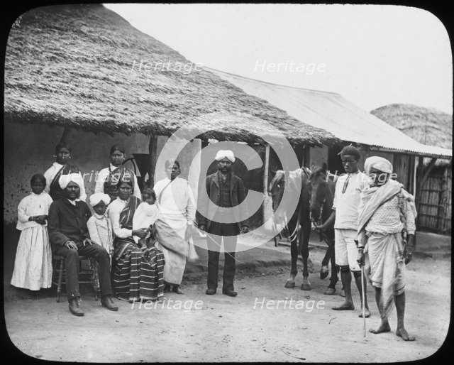 Group of Indian coolies, South Africa, c1890. Artist: Unknown