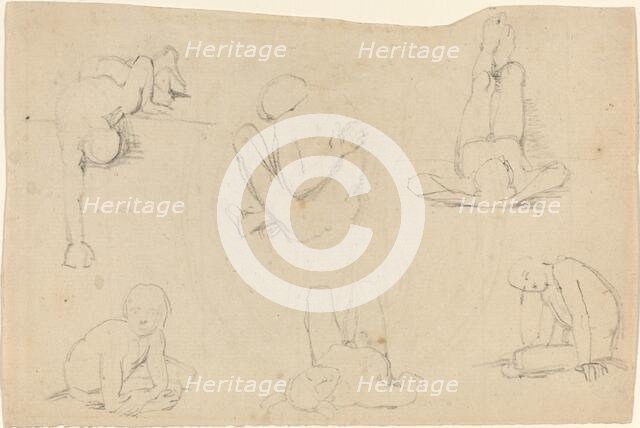 Studies of a Male Figure. Creator: John Flaxman.