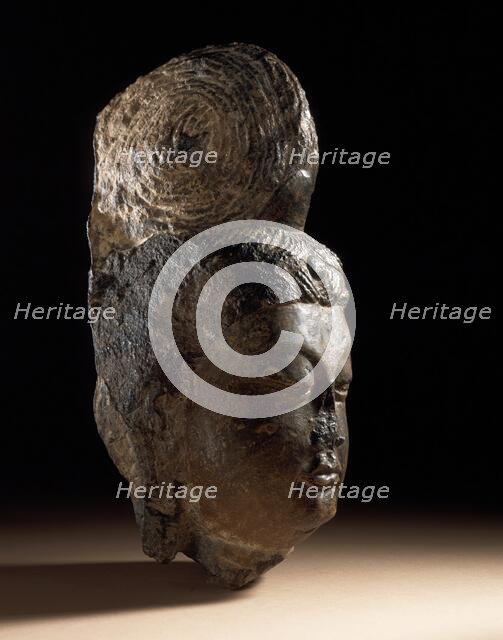 Head of a Bodhisattva (Pusa), between c.700 and c.800. Creator: Unknown.