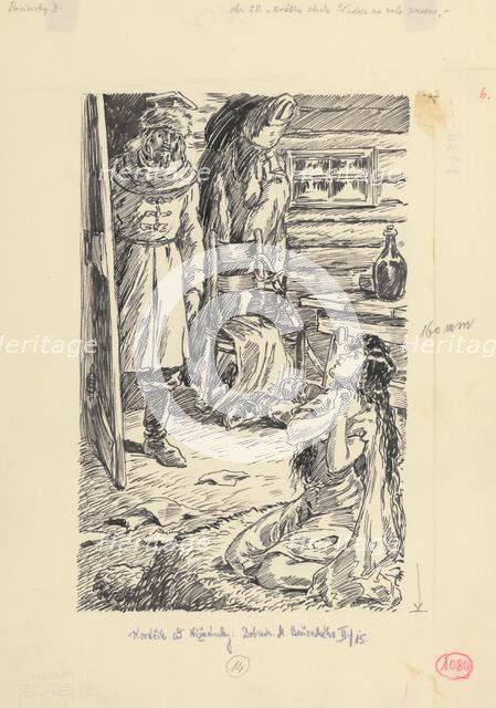 22.- She stared at him in horror for a short moment, 1953. Creator: Andrej Kovacik.