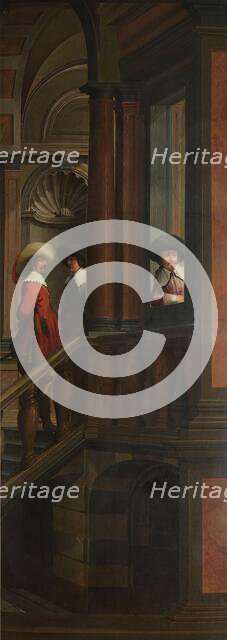 A Seven-Part Decorative Sequence: An Outdoor Stairway, 1630-1632. Creator: Dirck van Delen.