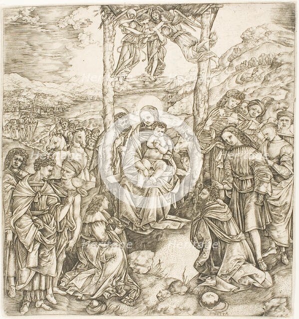 The Adoration of the Magi, about 1530. Creator: Cristofano di Michele Martini.