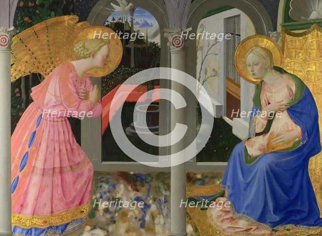 The Annunciation, c. 1440. Artist: Strozzi, Zanobi (1412-1468)