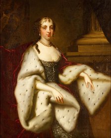 Portrait of Catherine of Braganza (1638-1705), Queen consort of England, 3rd quarter of 17th century Creator: Lely, Sir Peter (1618-1680).