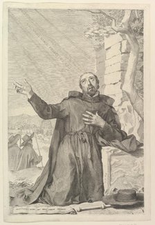St. Ignatius in Ecstasy. Creator: Claude Mellan.