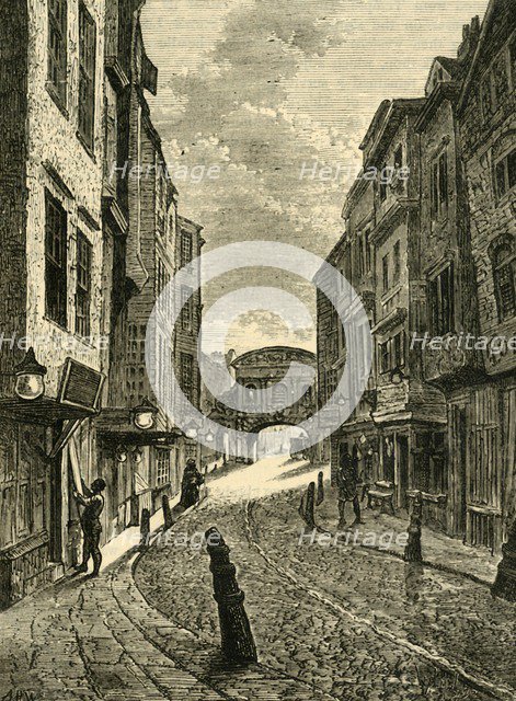 'Butcher's Row in 1800', (1881). Creator: Unknown.