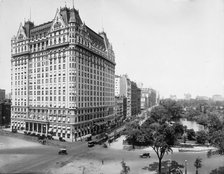 The Plaza Hotel and Central Park, New York, N.Y., between 1900 and 1910. Creator: Unknown.