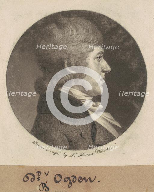 David Bayard Ogden, 1799. Creator: Charles Balthazar Julien Févret de Saint-Mémin.