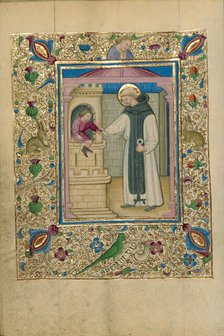 Saint Leonard Liberating a Child from Prison; Book of Hours, about 1460. Creator: Unknown.