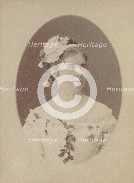 Portrait of the Singer Yelizaveta Lavrovskaya (1845-1919), 1890s.