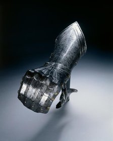 Gothic Mitten Gauntlet for the Right Hand, c.1490. Creator: Unknown.