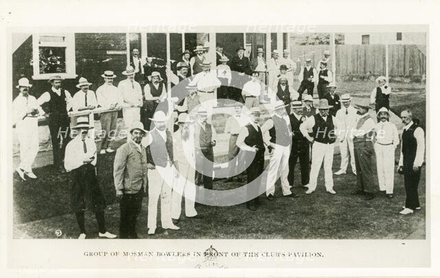Mosman bowlers, c1905. Creator: Unknown.