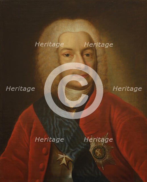 Portrait of Count Mikhail Petrovich Bestuzhev-Ryumin (1688-1760), Second Half of the 18th cen. Creator: Anonymous.