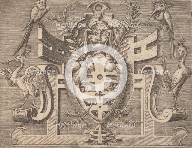 Targhe ed altri ornati di varie e capricciose invenzioni (Cartouches and other ornaments o..., 1773. Creator: Unknown.