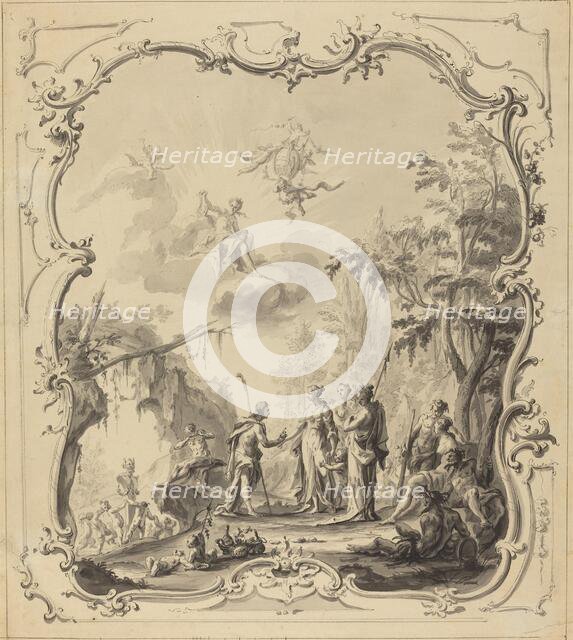 The Judgment of Paris, c. 1745. Creator: Unknown.