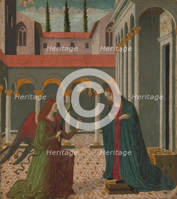The Annunciation, ca. 1480-1500. Creator: Alesso di Benozzo.