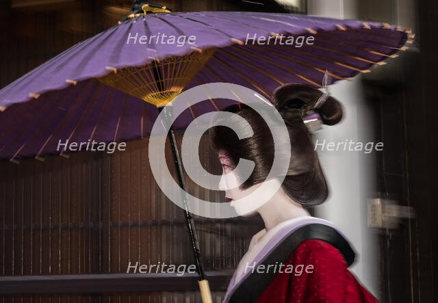 Geisha in the Rain (B). Creator: Dorte Verner.