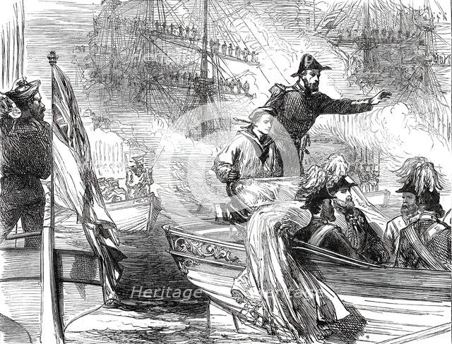 Arrival of the Prince of Wales at Malta, 1876. Creator: Unknown.