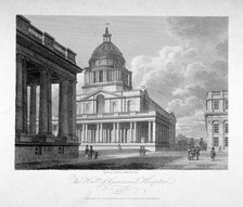 View of the Hall of Greenwich Hospital, London, 1804.  Artist: James Sargant Storer
