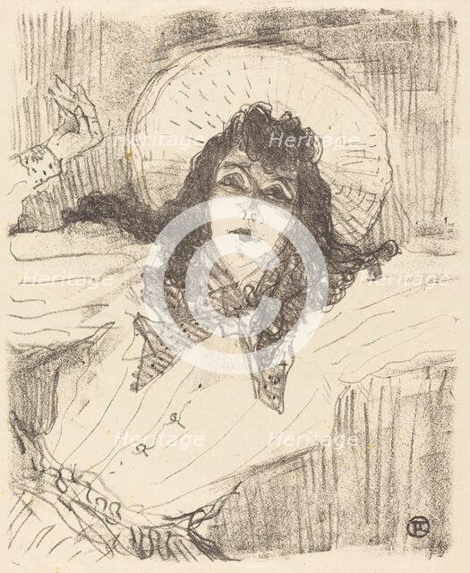 Eva Lavallière, 1896. Creator: Henri de Toulouse-Lautrec.