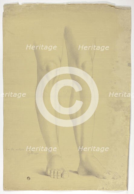 Legs after Antique Statue of Standing Figure, 1775. Creator: John Downman.