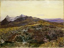 Cuillin Ridge, Skye, from Sligachan, 1855. Artist: John William Inchbold.