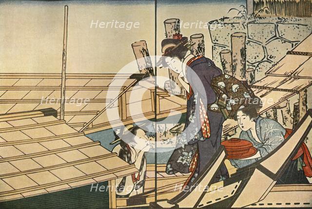 Women on a boat, 1801, (1924).  Creator: Kitagawa Utamaro.