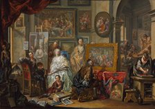 The Artist's Studio, 1740s-1750s. Creator: Johann Georg Platzer (Austrian, 1704-1761).