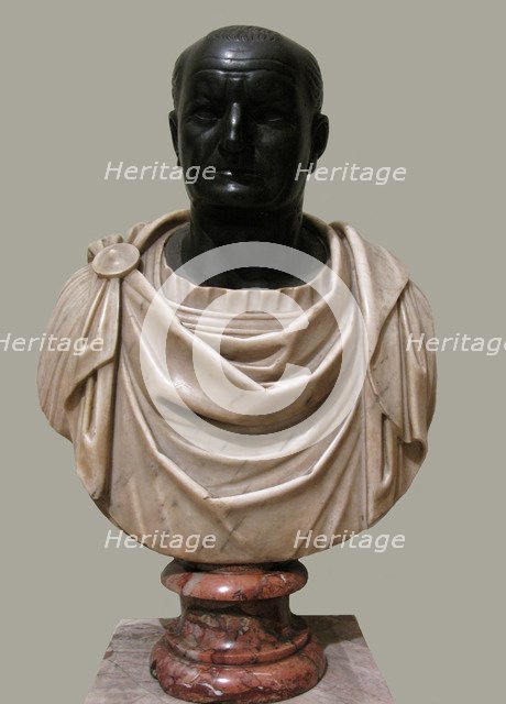 Bust of Vespasian, 1st H. 1st cen. AD. Artist: Art of Ancient Rome, Classical sculpture  