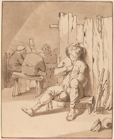 Drunken Peasant at an Inn, 1775. Creator: Bernhard Schreuder.
