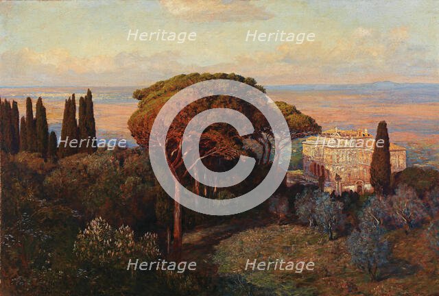 View of the Villa Falconieri in Frascati, 1907. Creator: Roeder, Max (1866-1947).