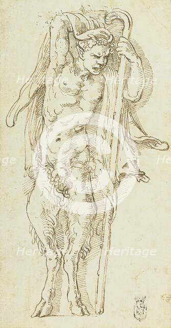 A Satyr, 1527. Creator: Giulio Romano.