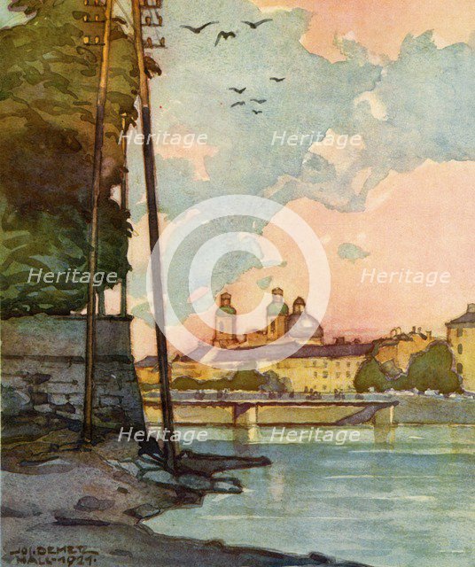 'Blick Auf Die Innbrucke', (Overlooking the River Inn), c1929. Creator: Unknown.