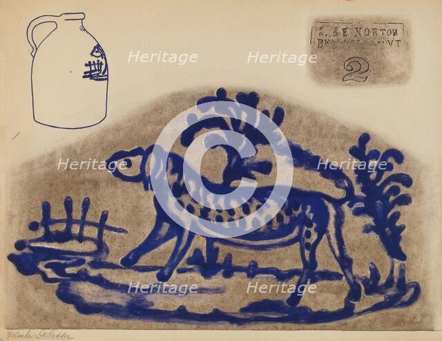 Jug, c. 1936. Creator: Yolande Delasser.