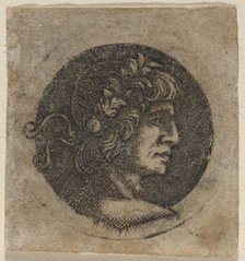 Head of a Roman Emperor, c. 1480/1510. Creator: Francia, Francesco, Circle of.