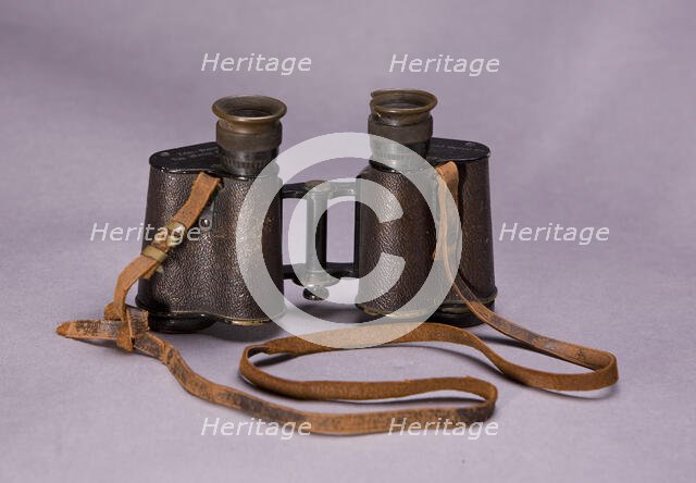 Binoculars used by Peter L. Robinson, Sr. during World War I, ca. 1917. Creator: Unknown.