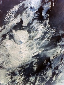 Earth from space - clouds over Mexico and Guatemala, second Space Shuttle flight, 1981. Creator: NASA.