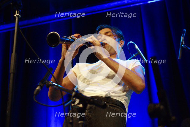 Arun Ghosh, Ropetackle Arts Centre, Shoreham, West Sussex, Jan 2016. Artist: Brian O'Connor.