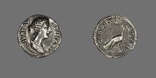 Denarius (Coin) Portraying Empress Faustina the Younger, 176-180. Creator: Unknown.