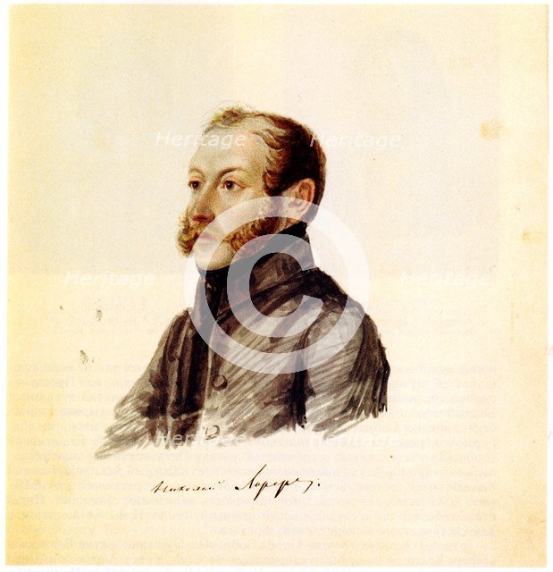 Portrait of Decembrist Nikolai Lorer (1794-1873), 1832-1833. Artist: Bestuzhev, Nikolai Alexandrovich (1791-1855)