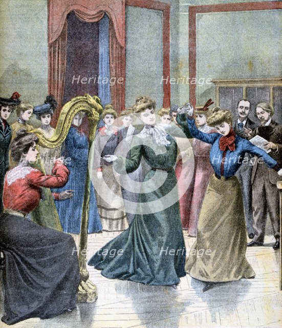 The conservatory of Mimi Pinson, 1902. Artist: Unknown