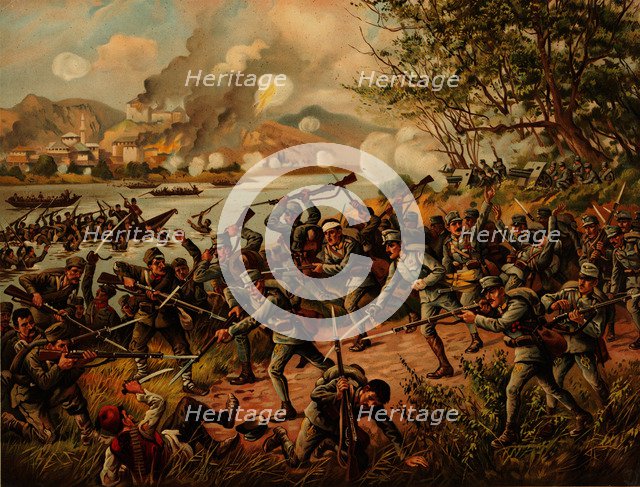 The Battle of Drina. Artist: Anonymous 