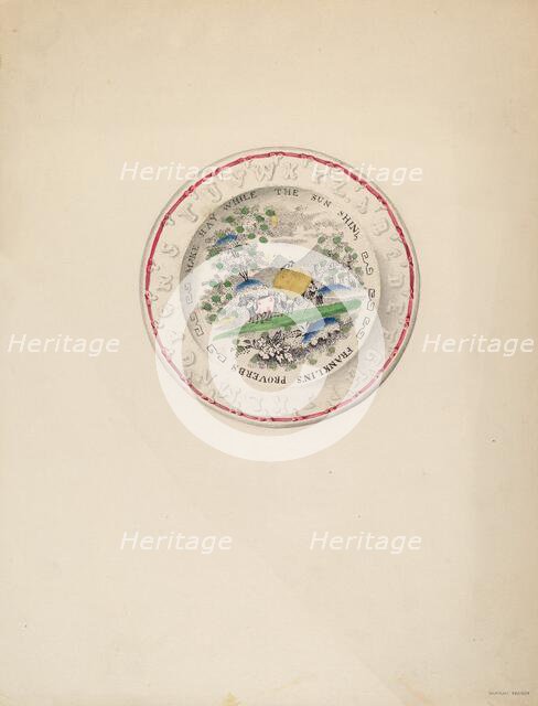 Plate, 1935/1942. Creator: Samuel Faigin.