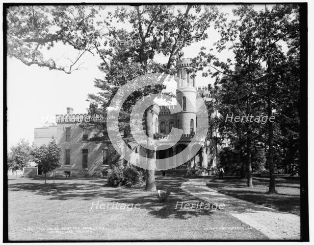 The Castle from the drive, M.M.A., Orchard Lake, Michigan, between 1890 and 1901. Creator: Unknown.