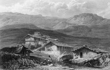 'Jerdair, - A Hill Village, - Gurwall', 1835. Creator: David Cox.
