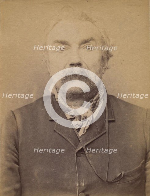 Dodot. émile (ou Jules). 55 ans, né à Paris Ier. Cordonnier. Anarchiste. 27/2/94. , 1894. Creator: Alphonse Bertillon.