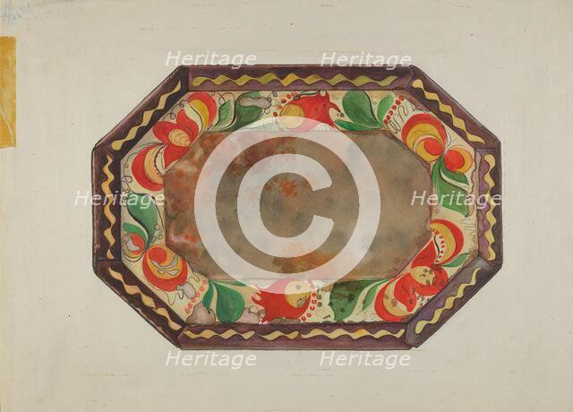 Tray, 1935/1942. Creator: Unknown.
