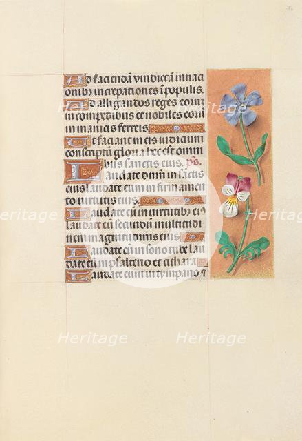 Hours of Queen Isabella the Catholic, Queen of Spain: Fol. 122r, c. 1500. Creator: Master of the First Prayerbook of Maximillian (Flemish, c. 1444-1519); Associates, and.